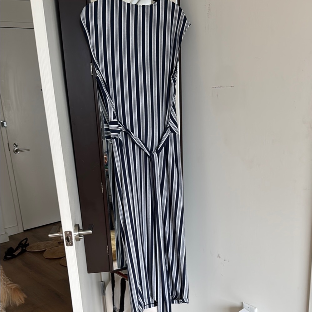 Striped Belted Jersey Dress - Picture 6 of 6